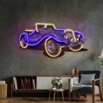 Retro Vintage Neon Sign Vintage Classic Car 1