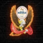 Riegele Neon Sign Bespoke Logo Custom American Eagle 1
