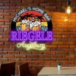 Riegele Neon Sign Custom Beer Foam Toast 1