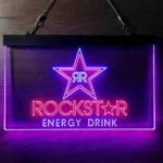 Rockstar Energy Neon Sign Drink Double Twinkle Home Bar 1