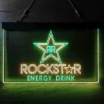 Rockstar Energy Neon Sign Drink Double Twinkle Home Bar 1