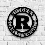 Rutgers Scarlet Knights Metal Sign Nfl 1