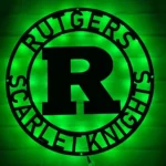 Rutgers Scarlet Knights Metal Sign Nfl 1