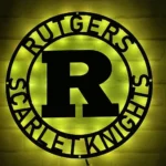 Rutgers Scarlet Knights Metal Sign Nfl 1