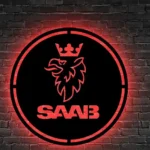 Saab Metal Sign Logo Car 1