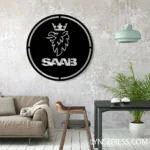 Saab Metal Sign Logo Car 1