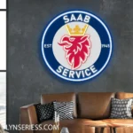Saab Neon Sign Super Car 1