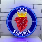Saab Neon Sign Super Car 1