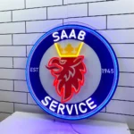 Saab Neon Sign Super Car 1