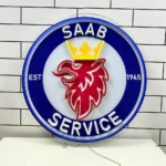 Saab Neon Sign Super Car 1