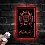 Sacramento Kings Metal Sign Budweiser Nba 1