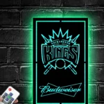 Sacramento Kings Metal Sign Budweiser Nba 1