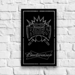 Sacramento Kings Metal Sign Budweiser Nba 1