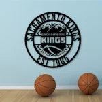 Sacramento Kings Metal Sign Custom Nba 1