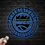 Sacramento Kings Metal Sign Custom Nba 1