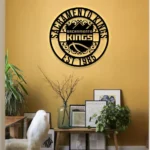 Sacramento Kings Metal Sign Custom Nba 1