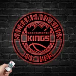 Sacramento Kings Metal Sign Custom Nba 1