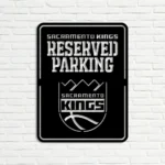Sacramento Kings Metal Sign Reserved Parking 1