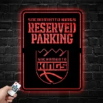 Sacramento Kings Metal Sign Reserved Parking 1