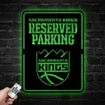 Sacramento Kings Metal Sign Reserved Parking 1