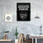 Sacramento Kings Metal Sign Reserved Parking 1