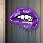 Sacramento Kings Neon Sign Dripping Lips 1