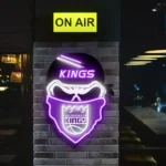 Sacramento Kings Neon Sign Skull 1
