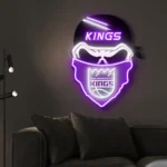 Sacramento Kings Neon Sign Skull 1