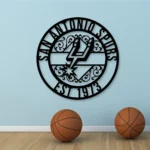 San Antonio Spurs Metal Sign Custom Nba 1