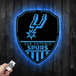 San Antonio Spurs Metal Sign Shield Shape 1