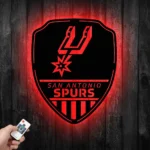 San Antonio Spurs Metal Sign Shield Shape 1