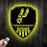 San Antonio Spurs Metal Sign Shield Shape 1