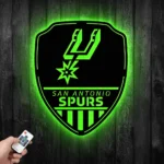 San Antonio Spurs Metal Sign Shield Shape 1