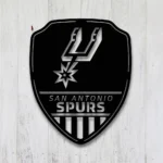 San Antonio Spurs Metal Sign Shield Shape 1