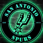 San Antonio Spurs Metal Sign Spurs Star Mark 1