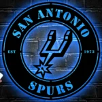 San Antonio Spurs Metal Sign Spurs Star Mark 1