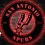 San Antonio Spurs Metal Sign Spurs Star Mark 1