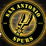 San Antonio Spurs Metal Sign Spurs Star Mark 1