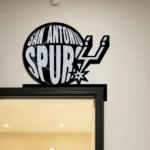 San Antonio Spurs Metal Sign Spurs Word Mark 1