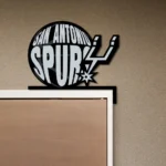 San Antonio Spurs Metal Sign Spurs Word Mark 1