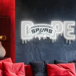 San Antonio Spurs Neon Sign Dripping Dope 1