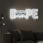 San Antonio Spurs Neon Sign Dripping Dope 1