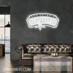 San Antonio Spurs Neon Sign San Antonio Text 1