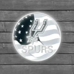 San Antonio Spurs Neon Sign Us Pennant Acrylic 1