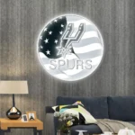San Antonio Spurs Neon Sign Us Pennant Acrylic 1