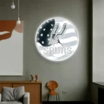 San Antonio Spurs Neon Sign Us Pennant Acrylic 1