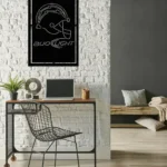 San Diego Chargers Metal Sign Bud Light 1