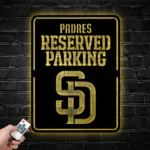San Diego Padres Metal Sign Reserved Parking 1