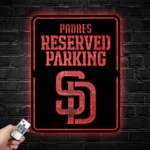 San Diego Padres Metal Sign Reserved Parking 1