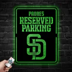 San Diego Padres Metal Sign Reserved Parking 1